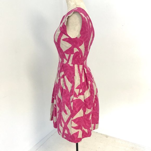 Shoshanna 4 Floral Print Sundress Pink & Cream - Picture 4 of 10
